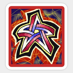 Dancing Inter-dimensional Star Patricia Henrietta Sticker